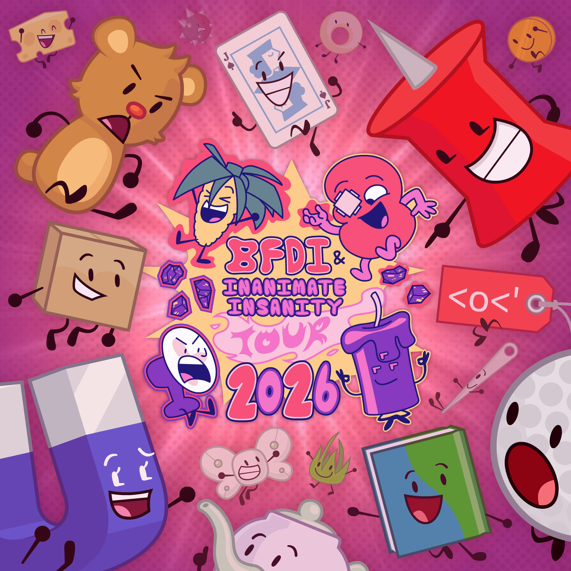 BFDI & Inanimate Insanity Tour 2026 — the ALEX